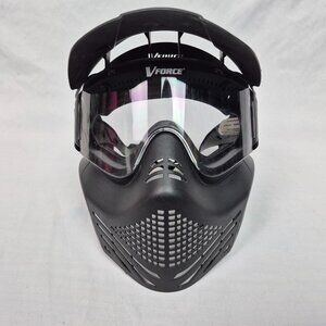 VForce Black Paintball Face Head Mask Protective Goggles Visor EXCELLENT!!!